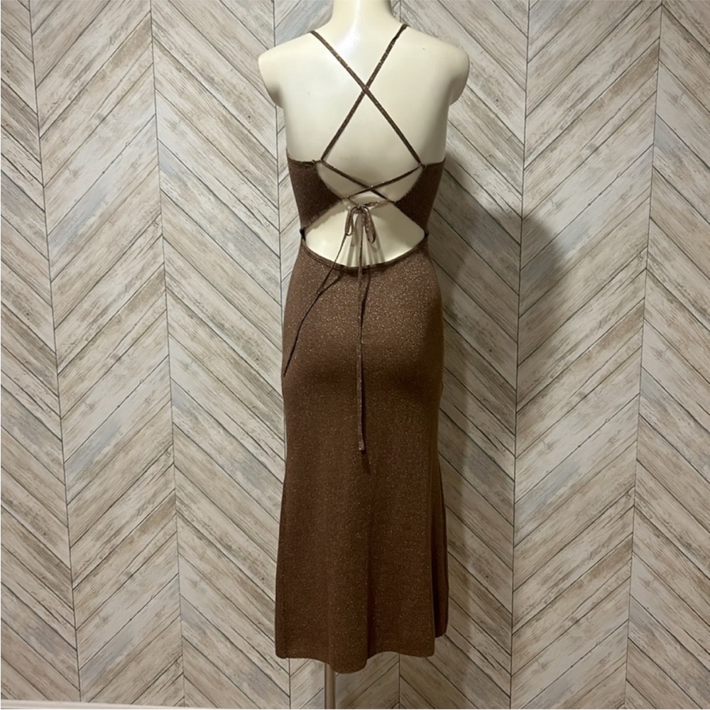 Spell Brown Backless Dress - Picture 2 of 4